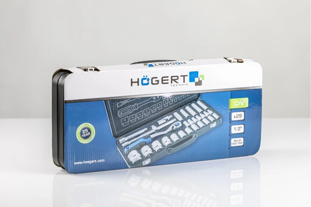 Įrankių komplektas Hogert HT1R480; 1/2''; 29 vnt.