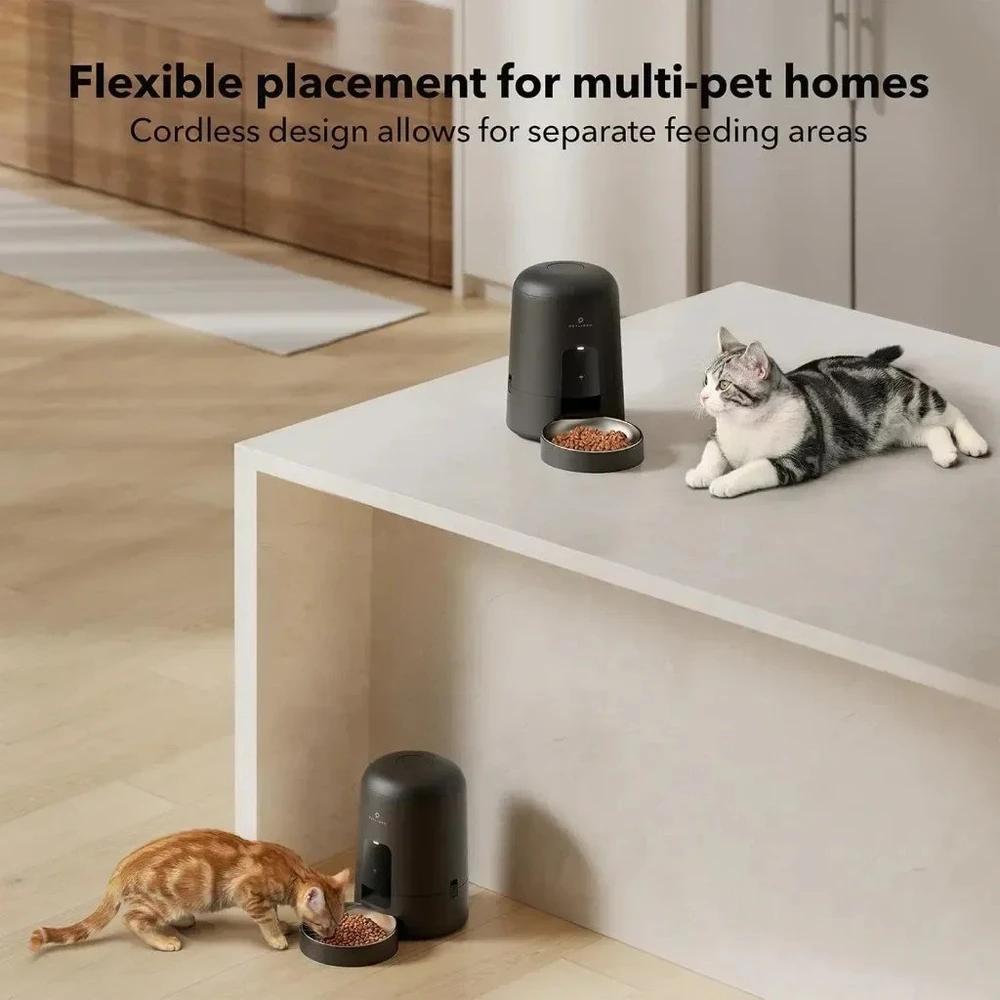 Išmanioji automatinė belaidė augintinių šėrykla Petlibro Air Smart PLAF108 2L, juoda