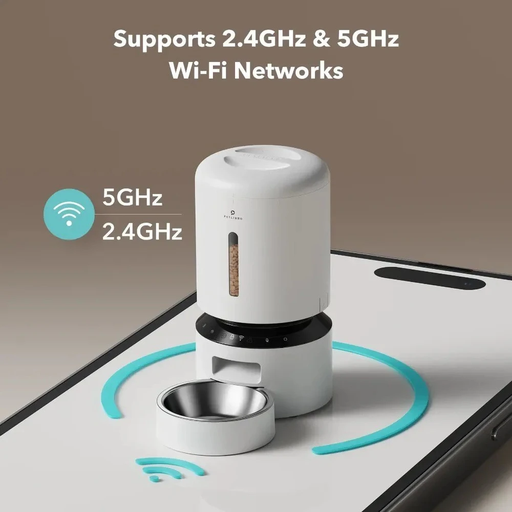 Išmanioji automatinė gyvūnų šėrykla Petlibro Granary WiFi PF103 5L, balta