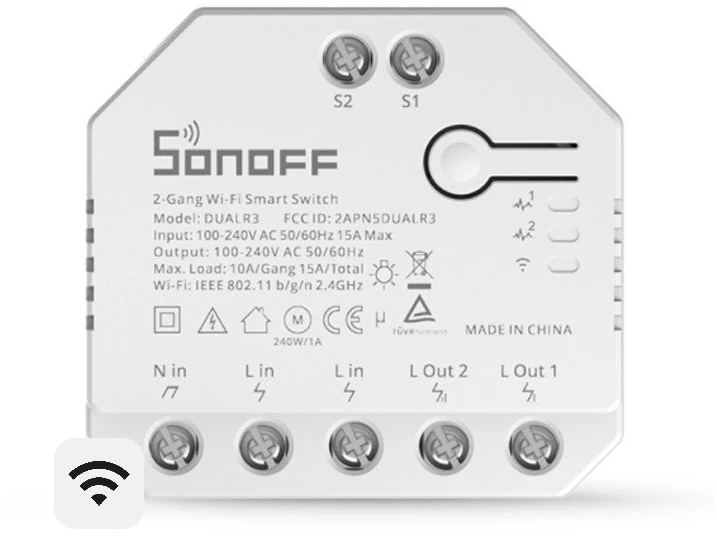 Išmanusis jungiklis WiFi Sonoff Dual R3
