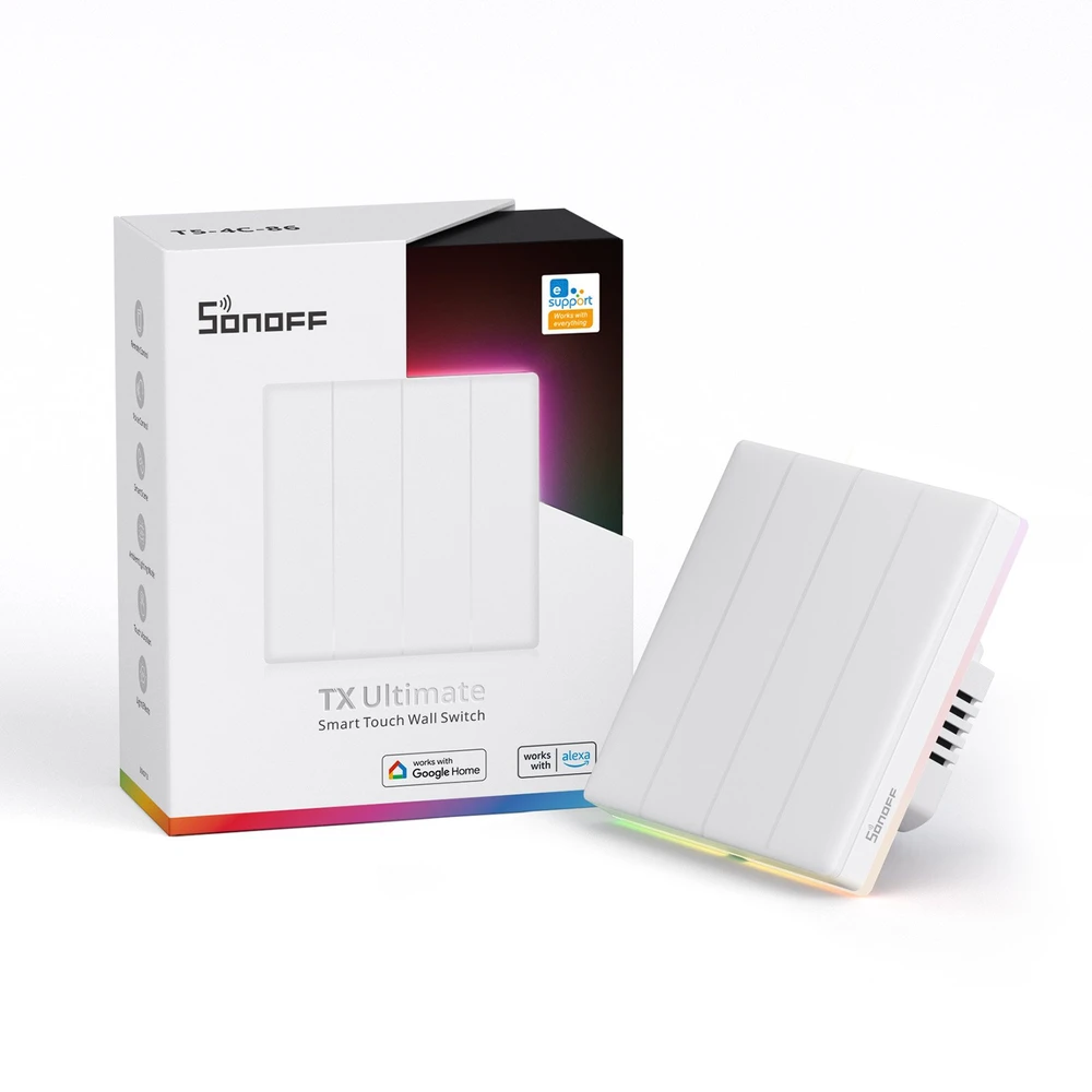 Sonoff T5 Ultimate WiFi eWelink remote jutiminis 4 kanalų jungiklis