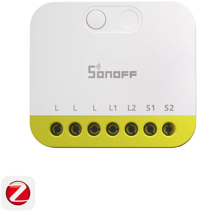 Sonoff Mini Duo-L 2 kanalų Zigbee 3.0 išmanioji relė (be nulio)