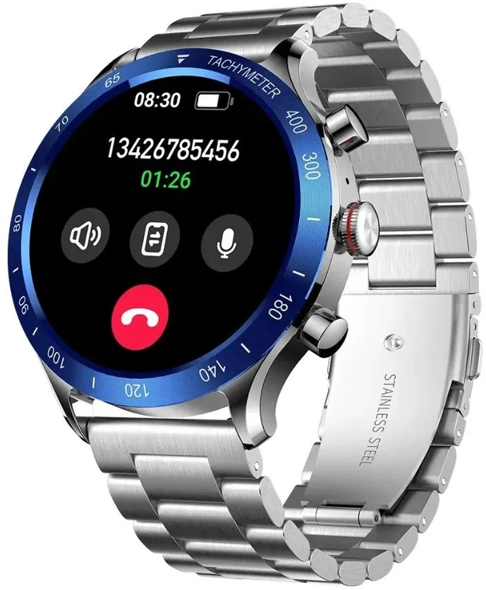 Riversong išmanusis laikrodis Motive 9 Max sidabro spalvos SW903 AMOLED double strap
