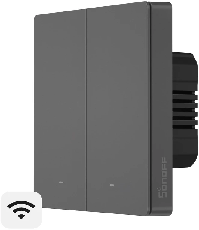 Sonoff SwitchMan M5 Wifi 2 klavišų jungiklis 86mm pločio M5-2C-86