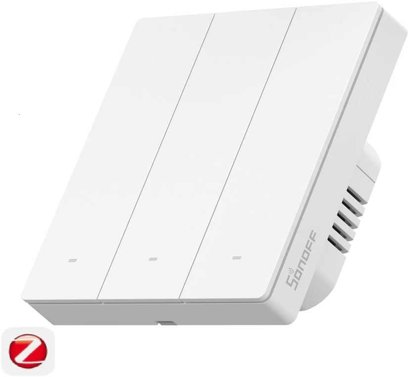 Sonoff SwitchMan ZBM5 Zigbee jungiklis 3 klavišų, baltas 86W