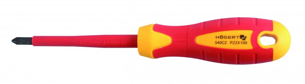 Izoliuotas atsuktuvas PZ1 80 mm, 1000 V, S2 plienas