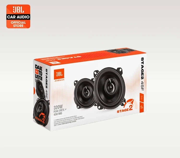 JBL STAGE2 45F, GEN2 10cm, 2-juostų koaksialiniai garsiakalbiai, (Pažeista pakuotė)