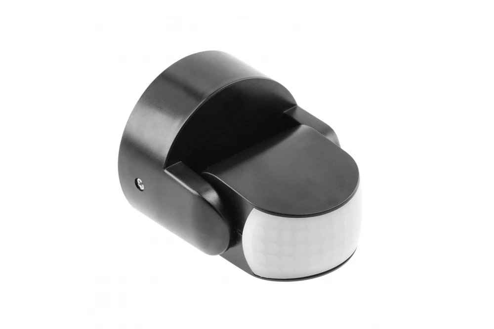 GTV Judesio jutiklis CR-9 mini, maks.1200W,AC220-240V,50/60Hz,180°/360°,maks.12m,IP65,LED,juod