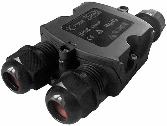 Jungtis hermetiška laidams 3polių 250V 16A 0.5-2.5mm IP68 Eurolight