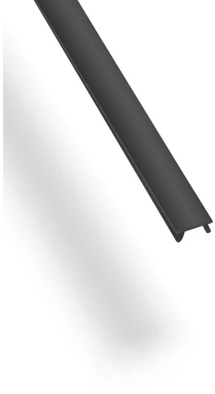 Juodas flat cover for GLAX Micro LED profile 2m