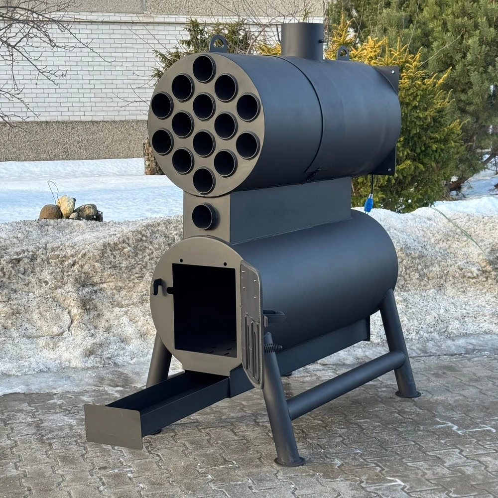 Kalmetal „MINIGUN“ - kieto kuro šildymo krosnis iki 800 m² plotui