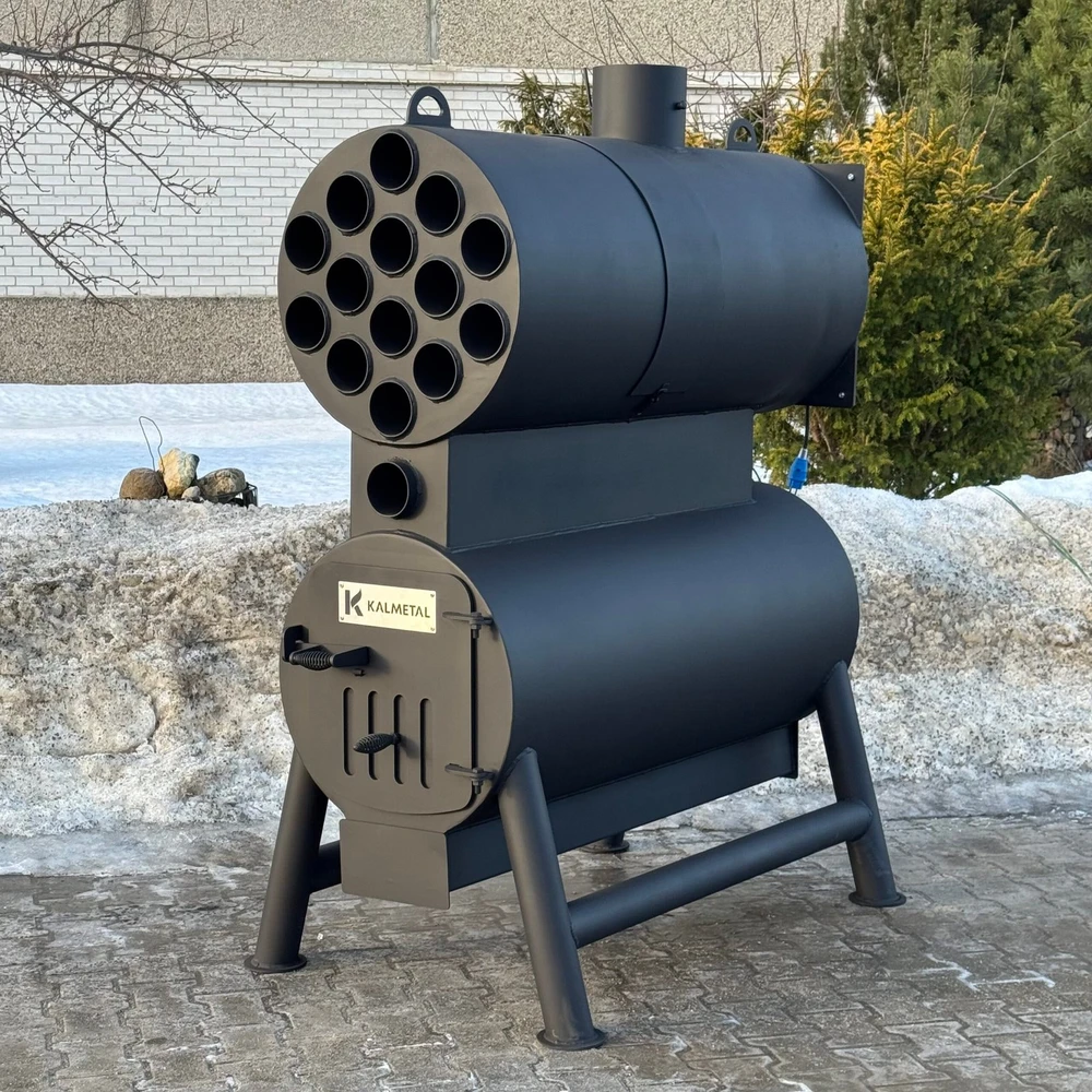 Kalmetal „MINIGUN“ - kieto kuro šildymo krosnis iki 800 m² plotui