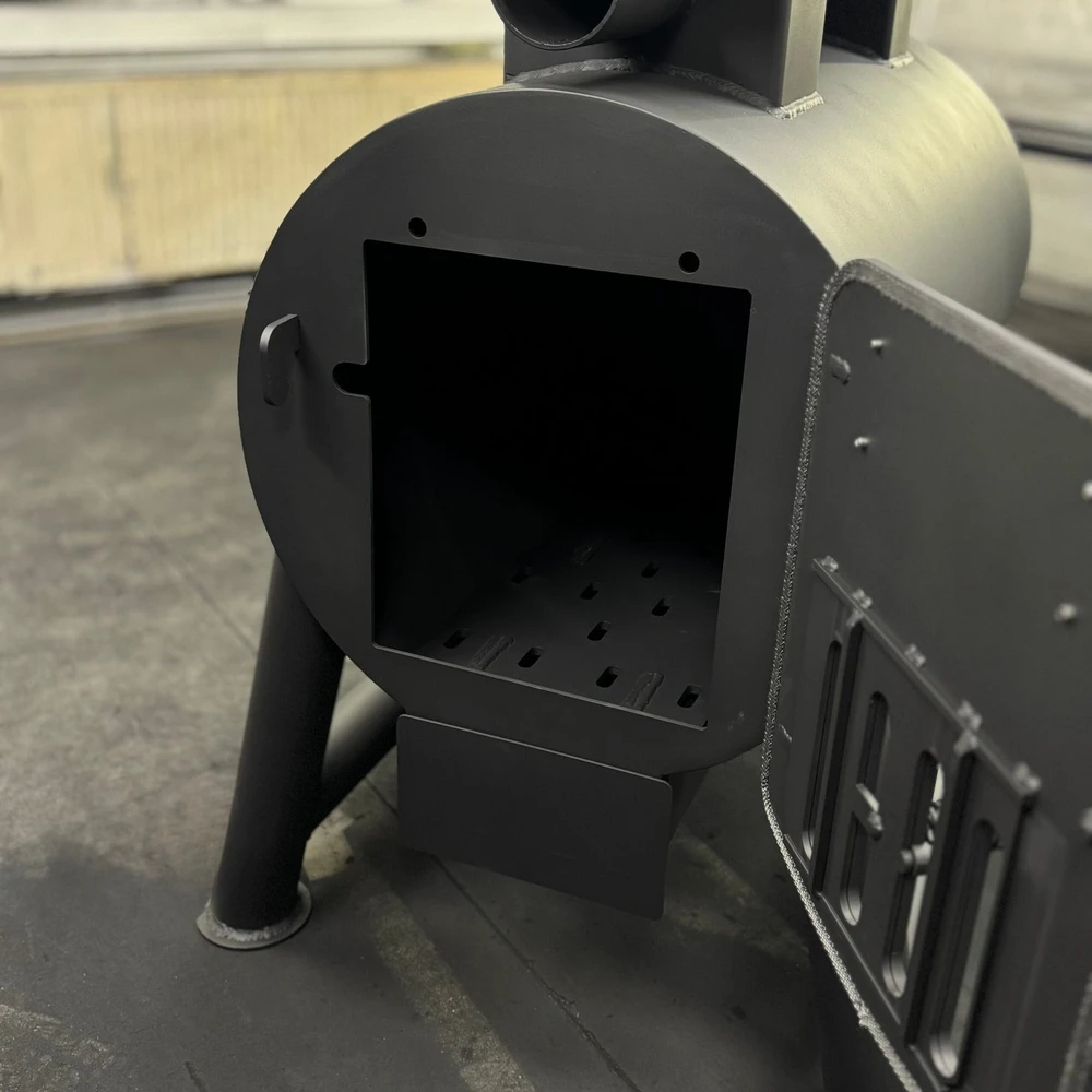 Kalmetal „MINIGUN“ - kieto kuro šildymo krosnis iki 800 m² plotui