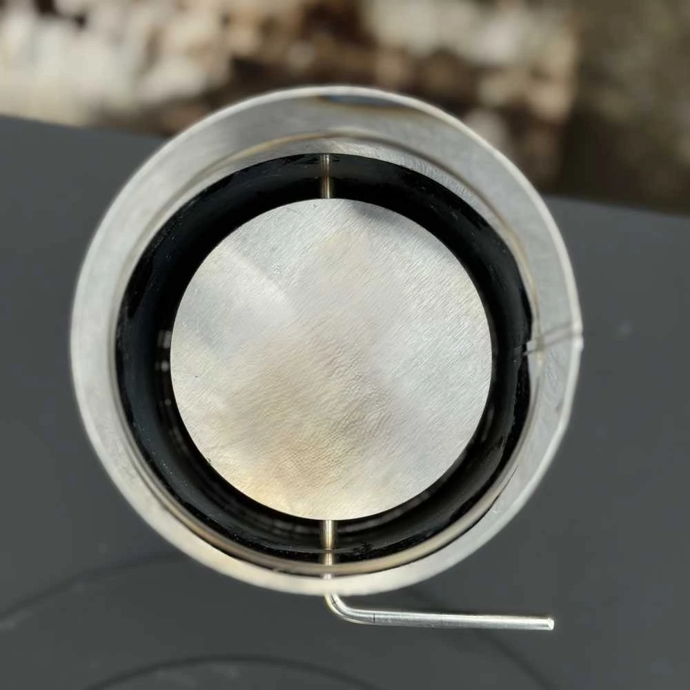 Kamino dalis su vidine sklende "Buržuikai" Kalmetal