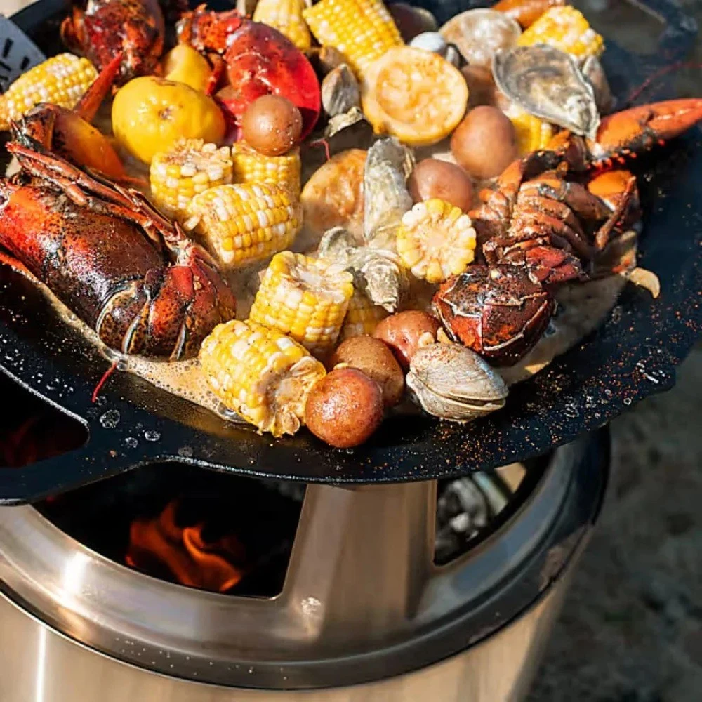 Ketaus Wok kepimo indas Solo Stove L, skirtas Bonfire, Yukon, Canyon