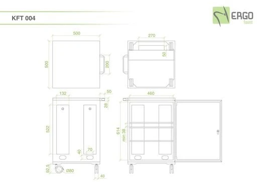 KFT 004 Baltas Mobile Locker, Baltas