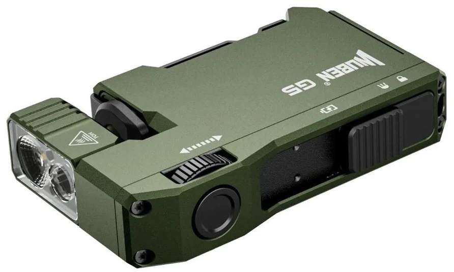 Kompaktiškas EDC prožektorius Wuben G5, 400 lm, su RGB režimais, chaki spalvos