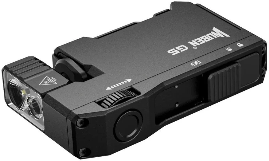 Kompaktiškas EDC prožektorius Wuben G5, 400 lm, su RGB režimais, juodas
