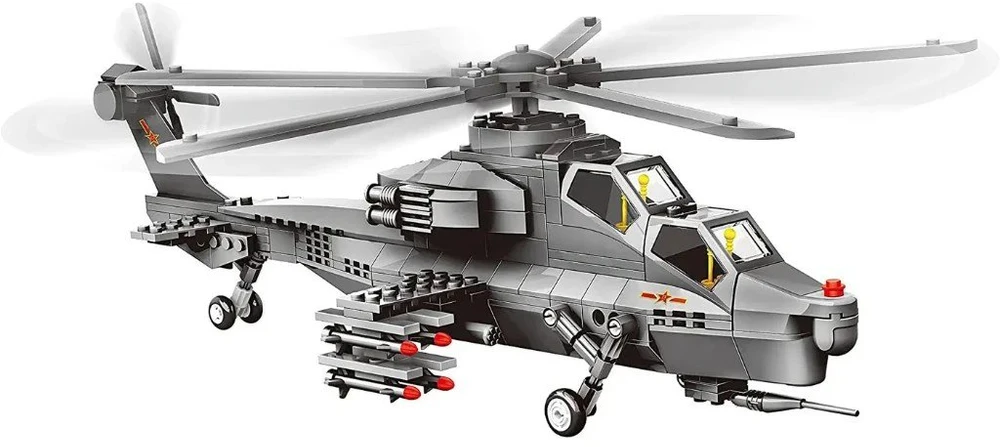 Konstruktorius Wange Air force Gunship straigtasparnis, 264 dalys