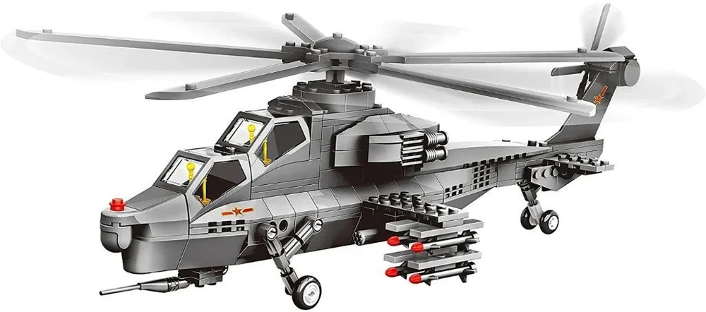 Konstruktorius Wange Air force Gunship straigtasparnis, 264 dalys