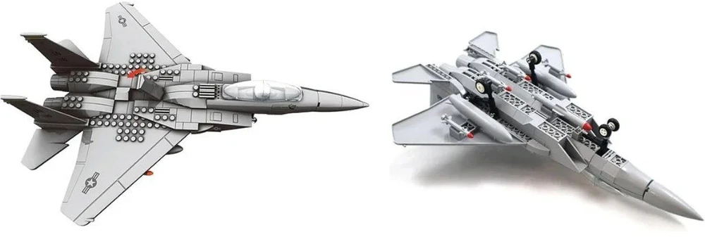 Konstruktorius Wange Air force Intercepter F15 naikintuvas, 223 dalys