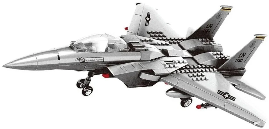 Konstruktorius Wange Air force Intercepter F15 naikintuvas, 223 dalys