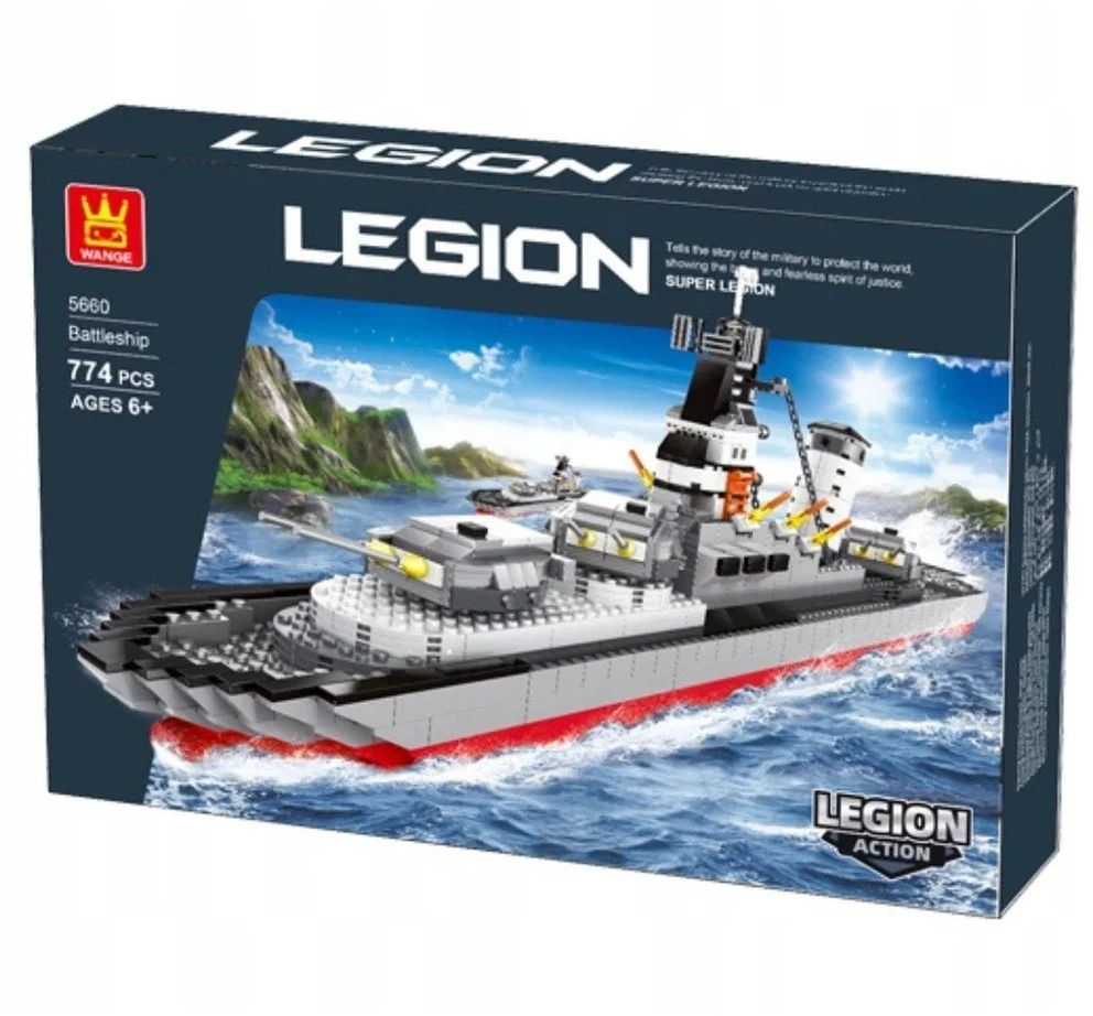 Konstruktorius Wange Legion karinis laivas, 774 dalys
