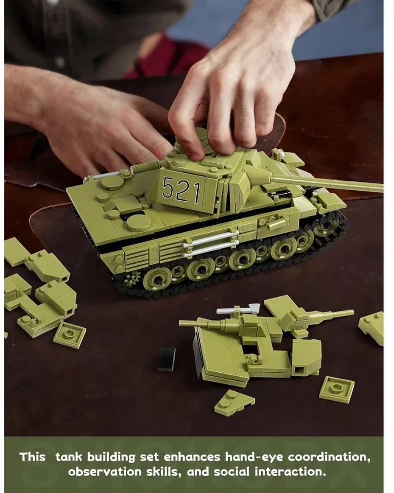 Konstruktorius Wange Military Equipment Panther tankas, 638 dalys