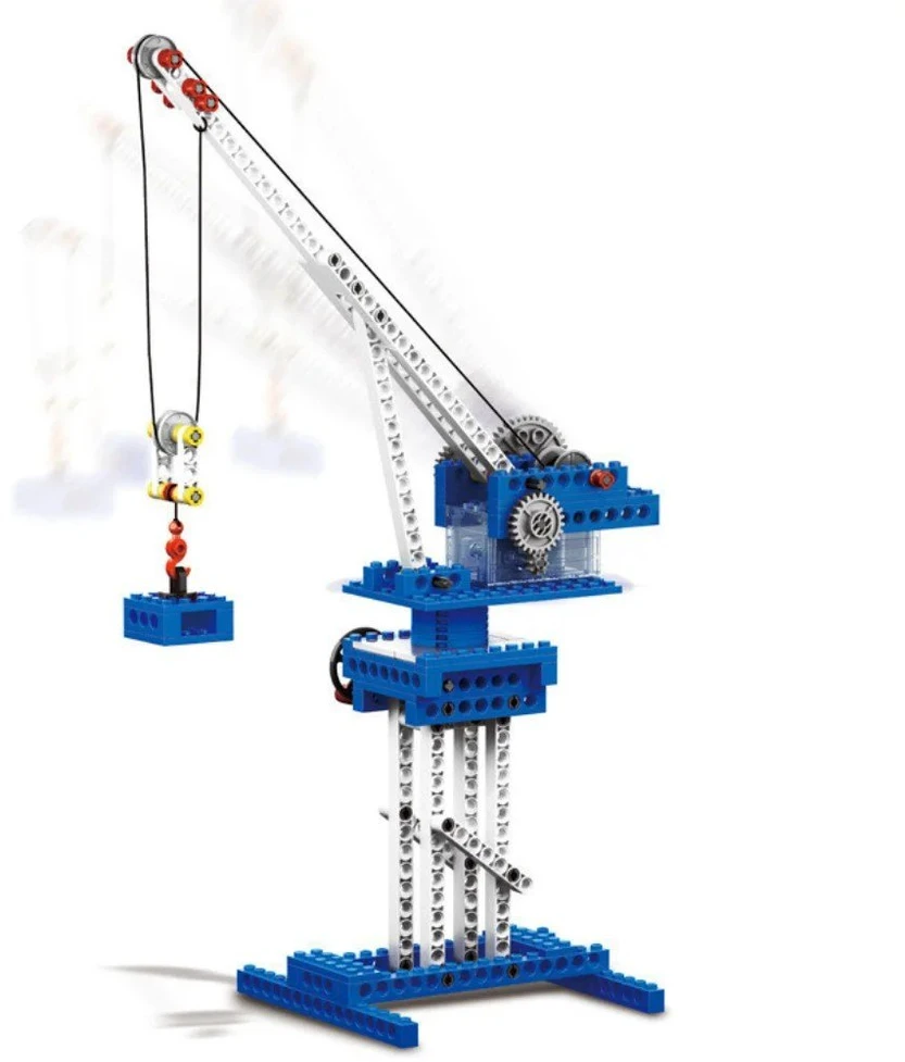 Konstruktorius Wange Power Machinery 4-in-1 rinkinys, 173 dalys su varikliu