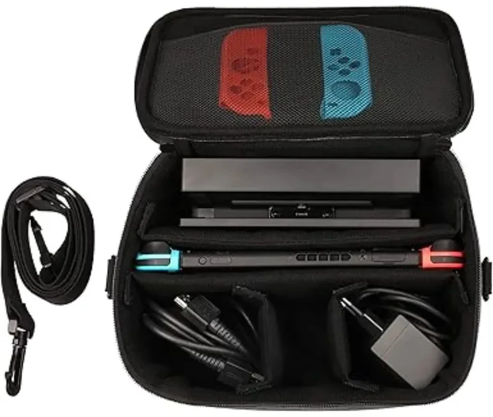 Krepšys Konix Mythics skirtas Nintendo Switch, pilkas-juodas