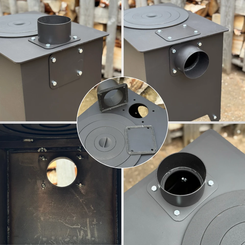 Krosnelė "Buržuika" Kalmetal 6kW su rinkėmis