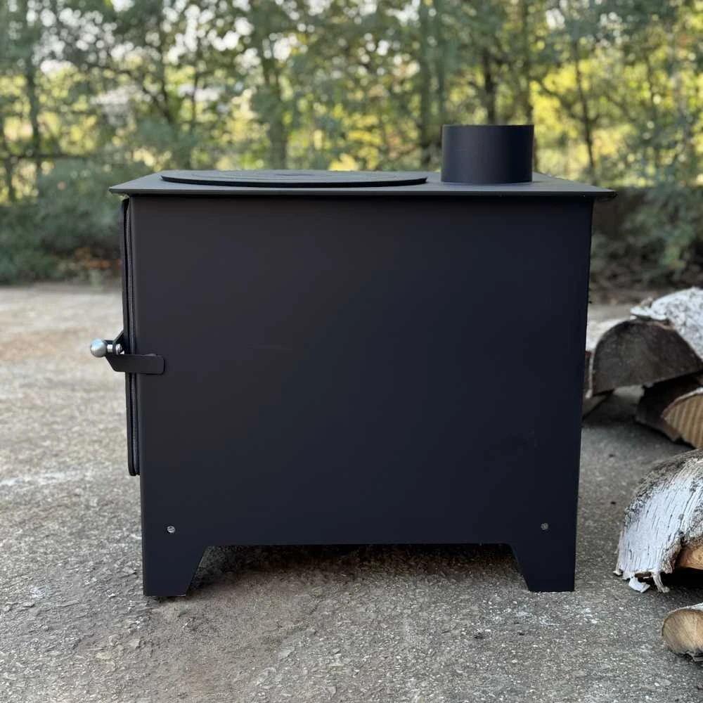 Krosnelė "Buržuika" Kalmetal 8kW su šamotu ir rinkėmis