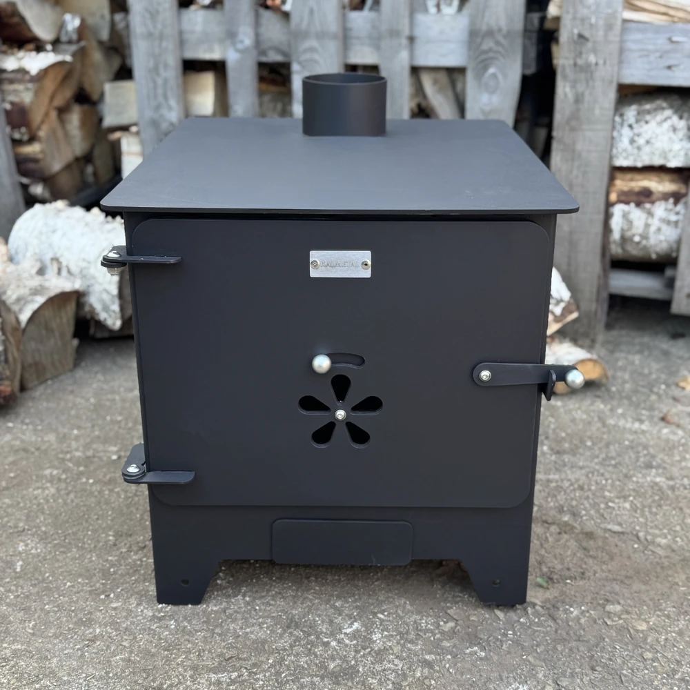 Krosnelė "Buržuika" Kalmetal 8kW su šamotu