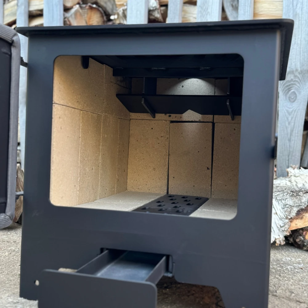 Krosnelė "Buržuika" Kalmetal 8kW su šamotu
