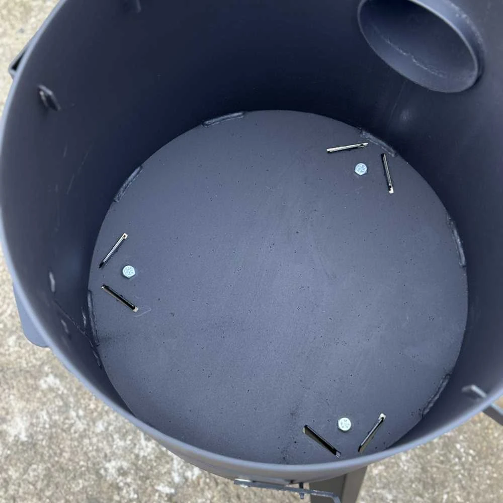 Krosnelė kazanui Kalmetal Eco 12L (3 mm) su kaminu