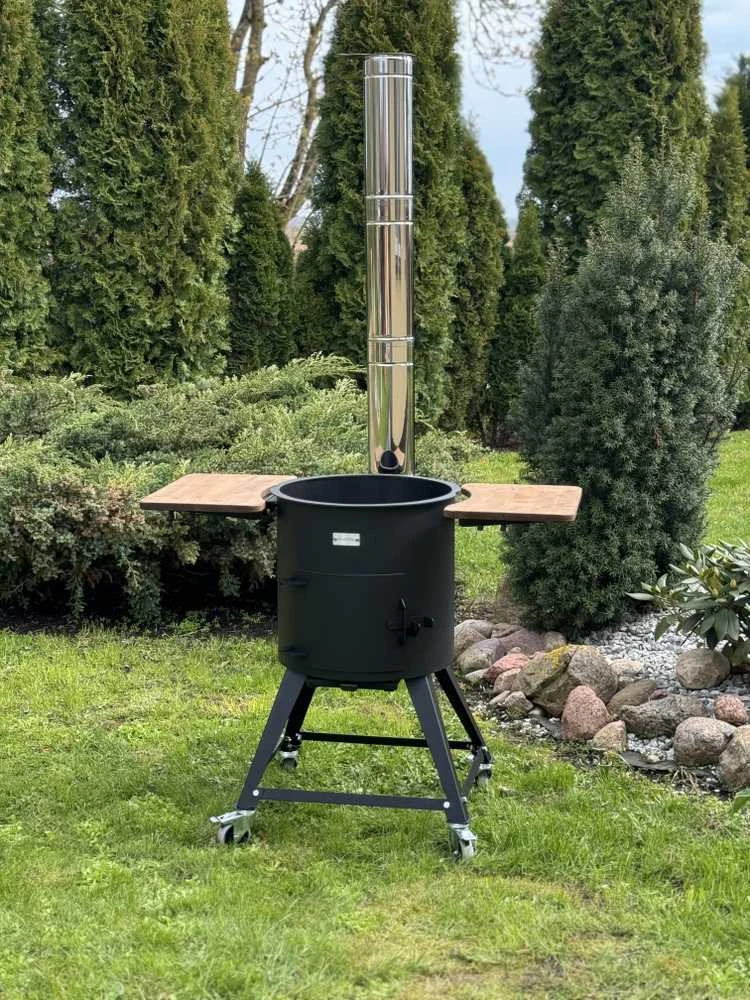 Krosnelė kazanui Kalmetal Premium 8L (3 mm) su kaminu