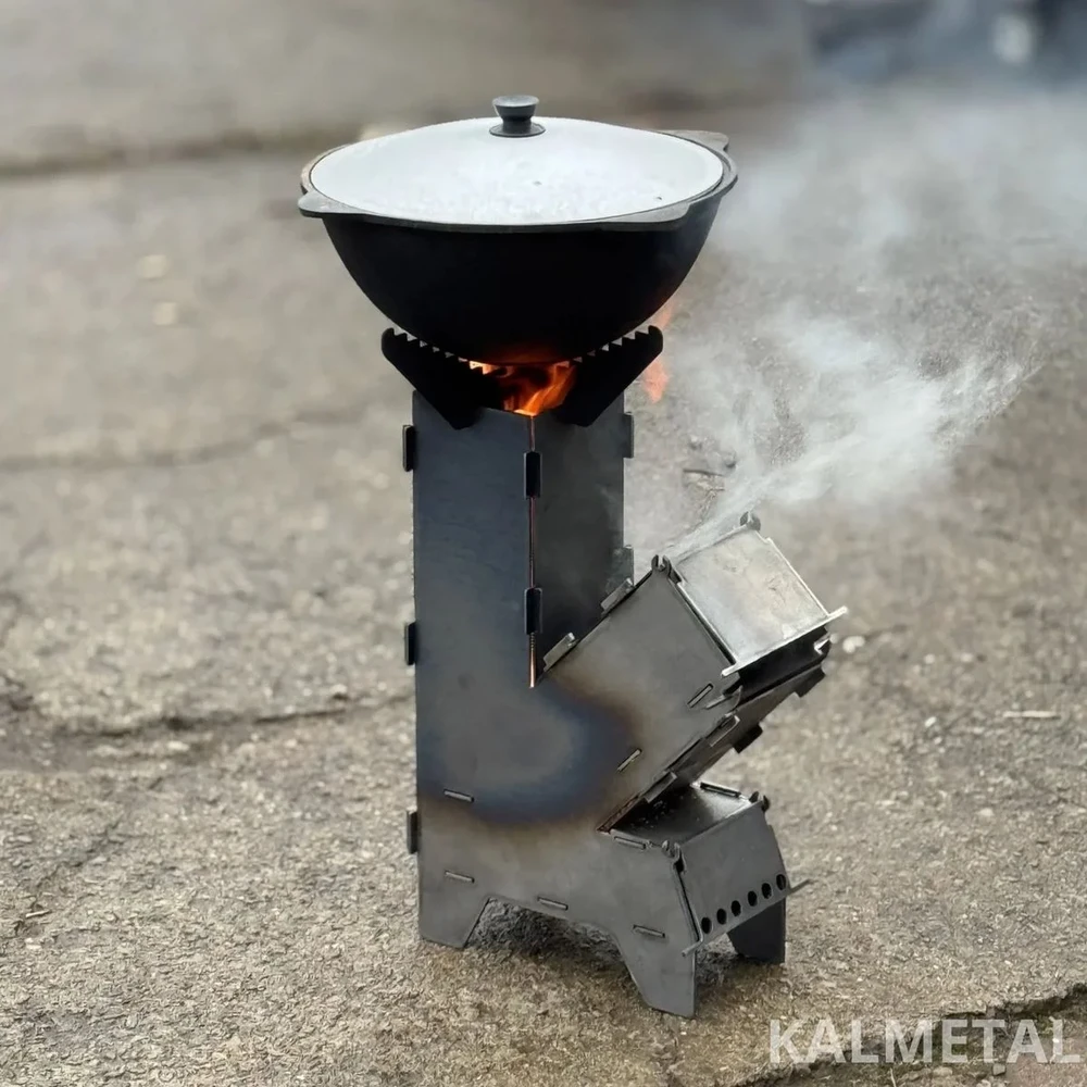 Krosnelė „Raketa“ Kalmetal 3mm storio plieno