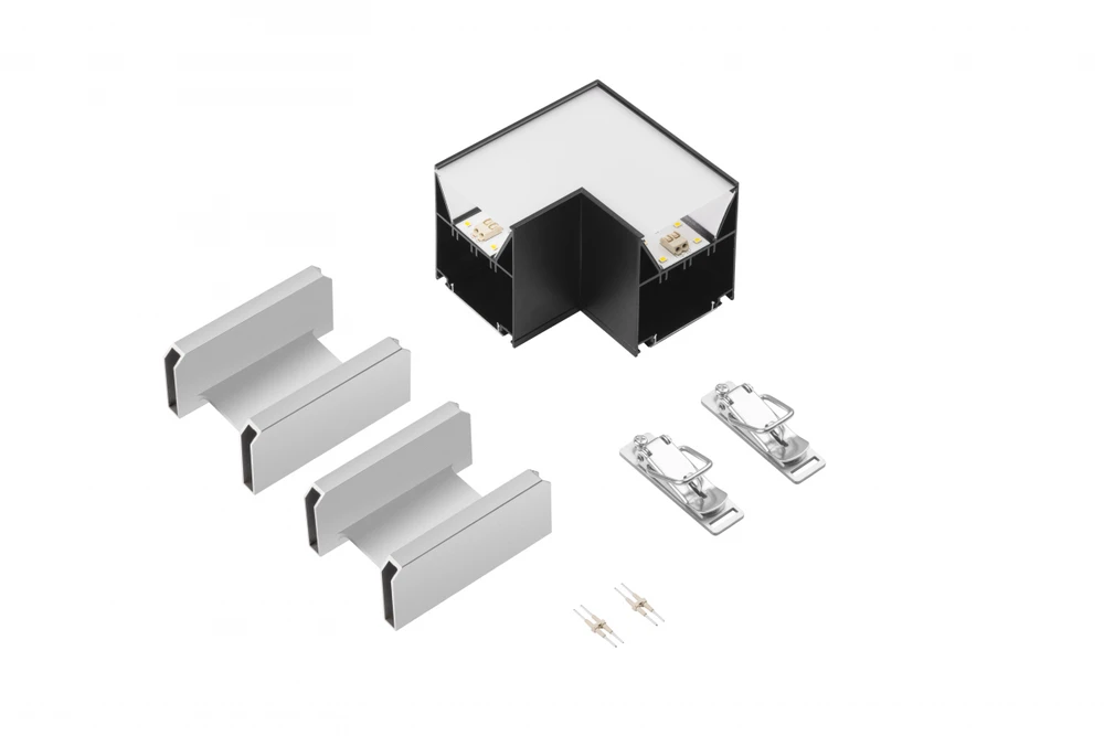 L VINEA switch, LED, juodas