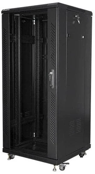 LANBERG FF01-6627-12B-KPL laisvai pastatomas stovas 19 išmontuojamas plokščias paketas 27U/600x600mm juodas (Atnaujinta)