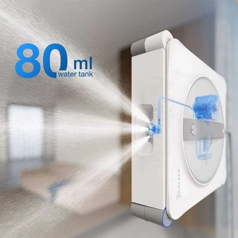 Langų valymo robotas Ecovacs WINBOT W2S, 8000 Pa, Baltas (Pažeista pakuotė)