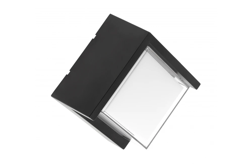 LED façade luminaire CANTI II,12W,1000lm,AC220-240V,50/60Hz,IP65,4000K, juodas