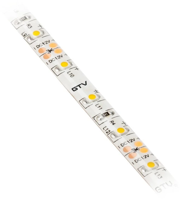 GTV LED juosta FLASH, 3528, 300 LED neutralios baltos spalvos, 24 W, 8 mm, atspari vandeniui,