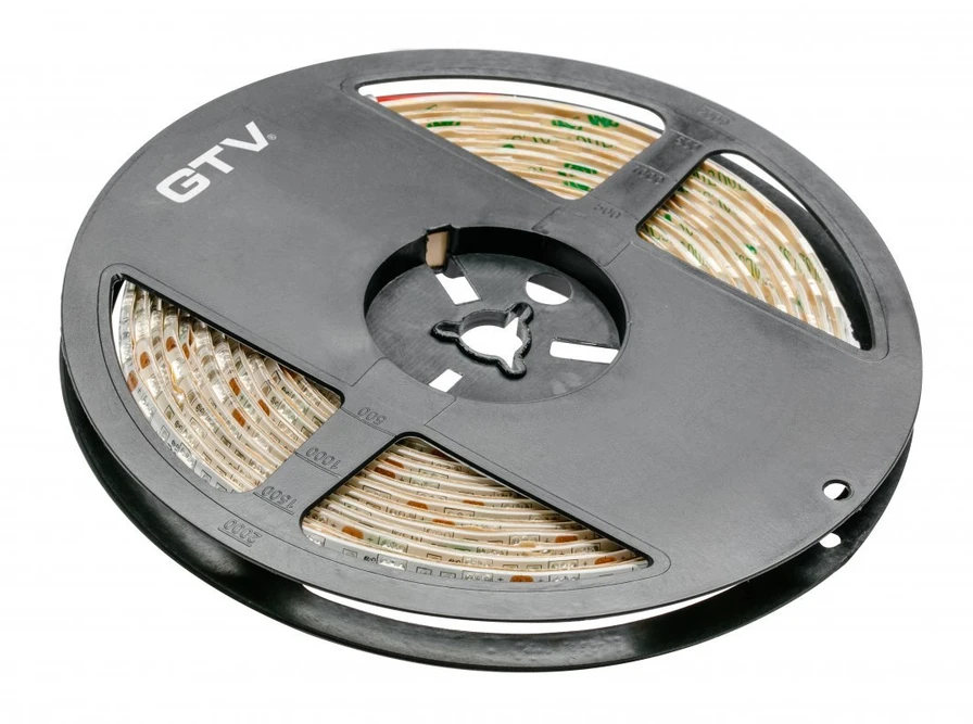 GTV LED juosta FLASH, 5050, 300 LED neutralios baltos spalvos, 72 W, be gelio, 10 mm, 5 m riti