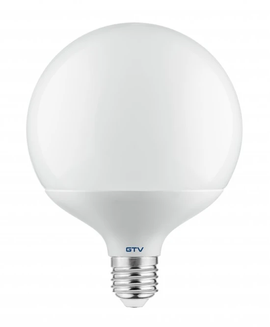 GTV LED lemputė 18W, E27, G120, SMD 2835, šiltai balta, AC220-240V, RA80, spindulio kampas 360