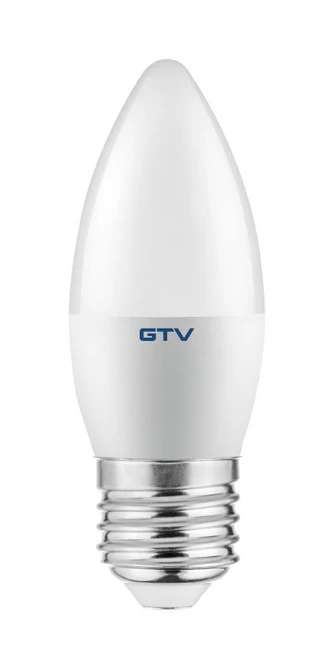 GTV LED lemputė, C30, SMD 2835, WARM Baltas, E27, 6W, AC220-240V, 160° šviesos kampas, 470 lm,