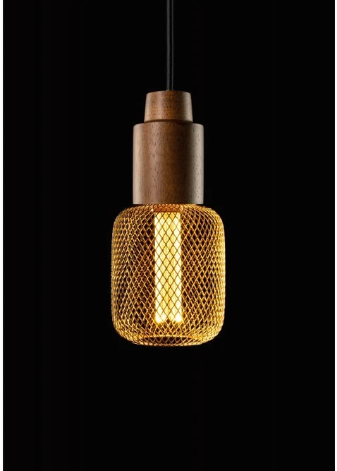 LED LIGHT SOURCE, GRID, C100, E27, 3,5W, 120lm, 1800K, AC220-240V, 320°, auksinis