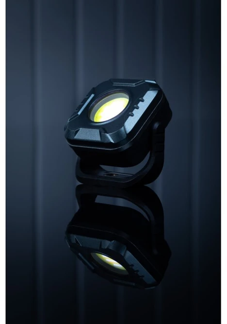 LED Pocket Flashlight, 5,7W, COB, 500lm, CCT, LiPoly 1200mAh, USB-C, 25-50-100-Flash-Raudona