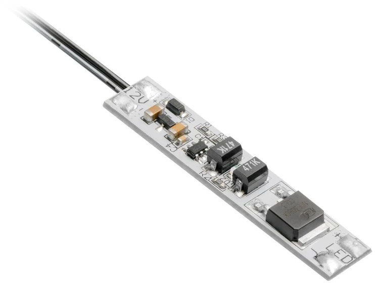 LED profilių bekontaktis jungiklis su 2 m (2x0,20) kabeliu, maks. 60 W su lipnia juosta