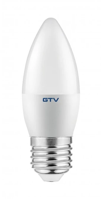 GTV LED ŠVIESOS šaltinis, A-G, C30, SMD 2835, 6400K, E27, 6,0W, AC180-250V, 160°, 520lm, 52mA