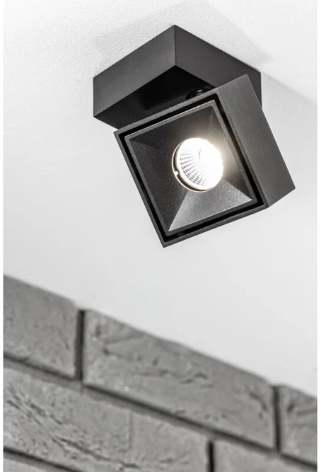 Lubinis šviestuvas GTV LED šviestuvas BIANCO, 8W,680lm,AC220-240V,50/60 Hz,PF>0,9,Ra≥80,IP20,IK06,36°,4000K,kvadr